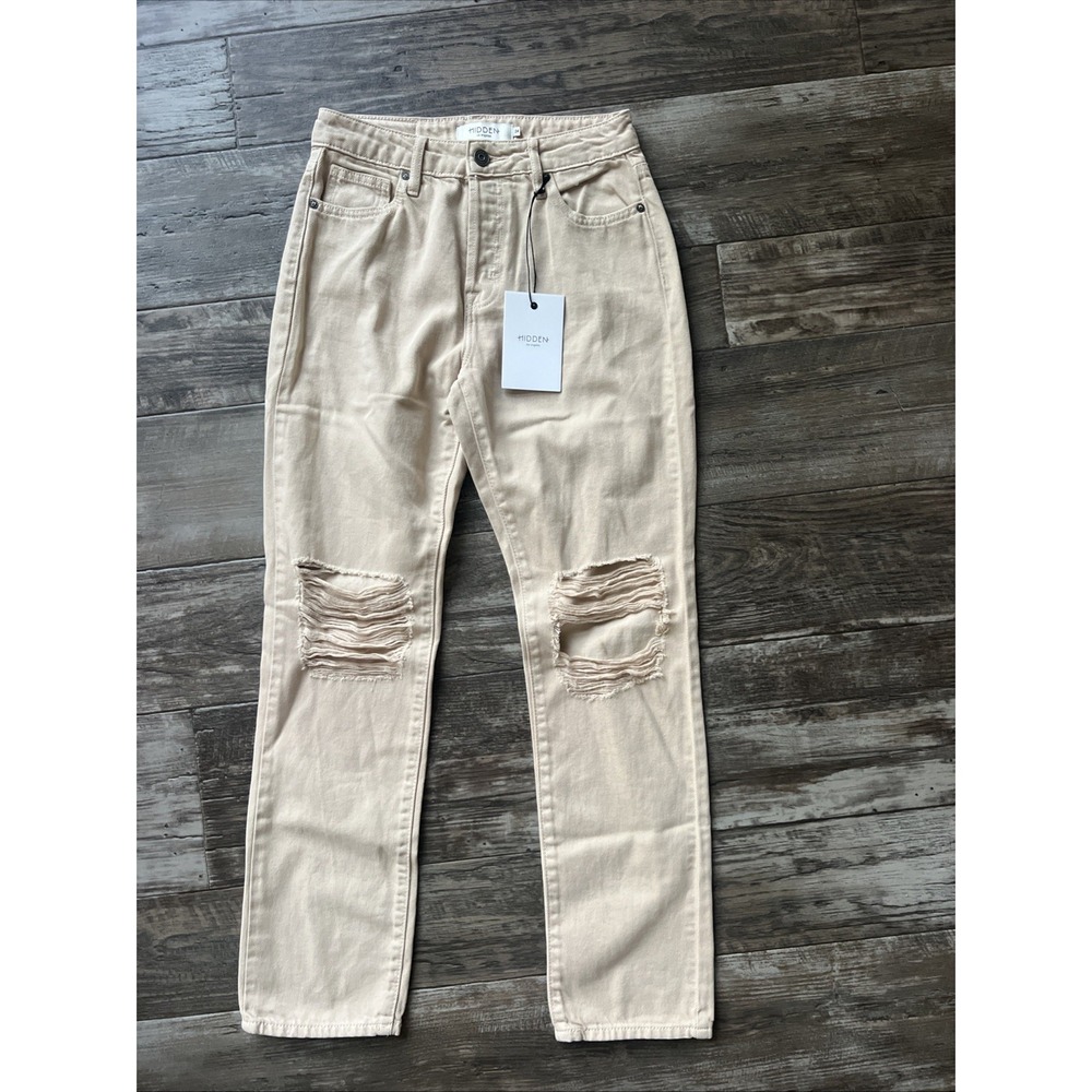 Hidden‎ Tracey Cropped High Rise Stretch Straight Pants Size 24 Women's